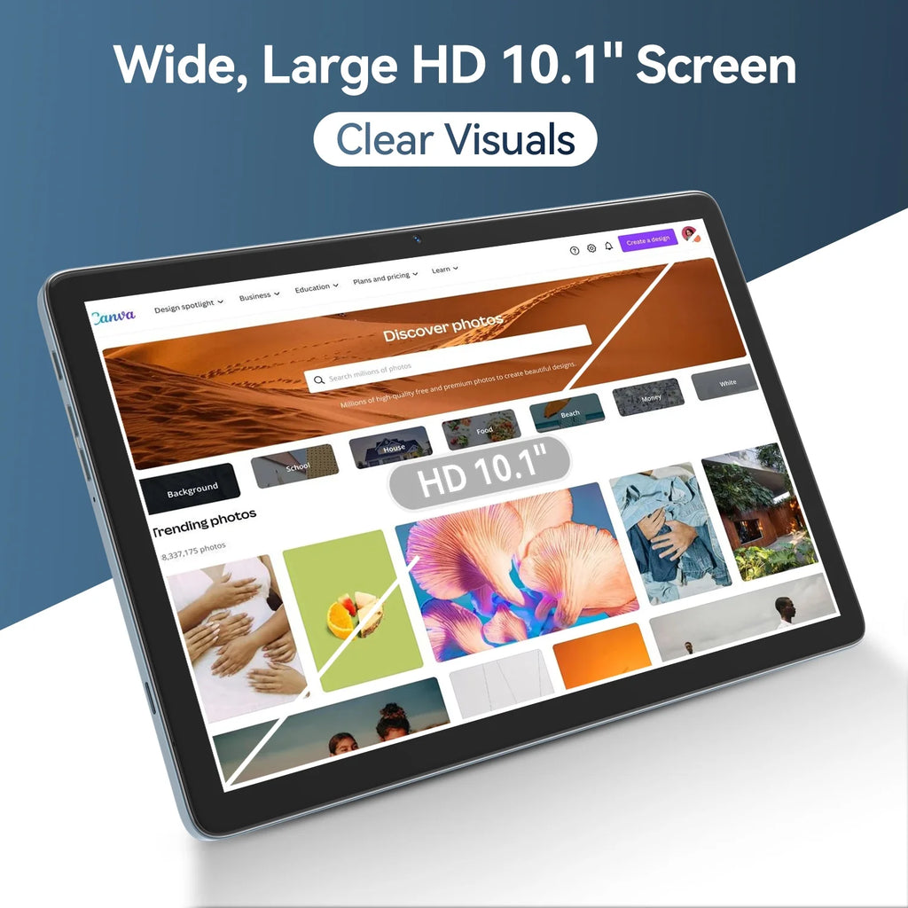 10.1 inch Android Tablet with Keyboard, 128GB, Octa-Core, Dual Camera P70565