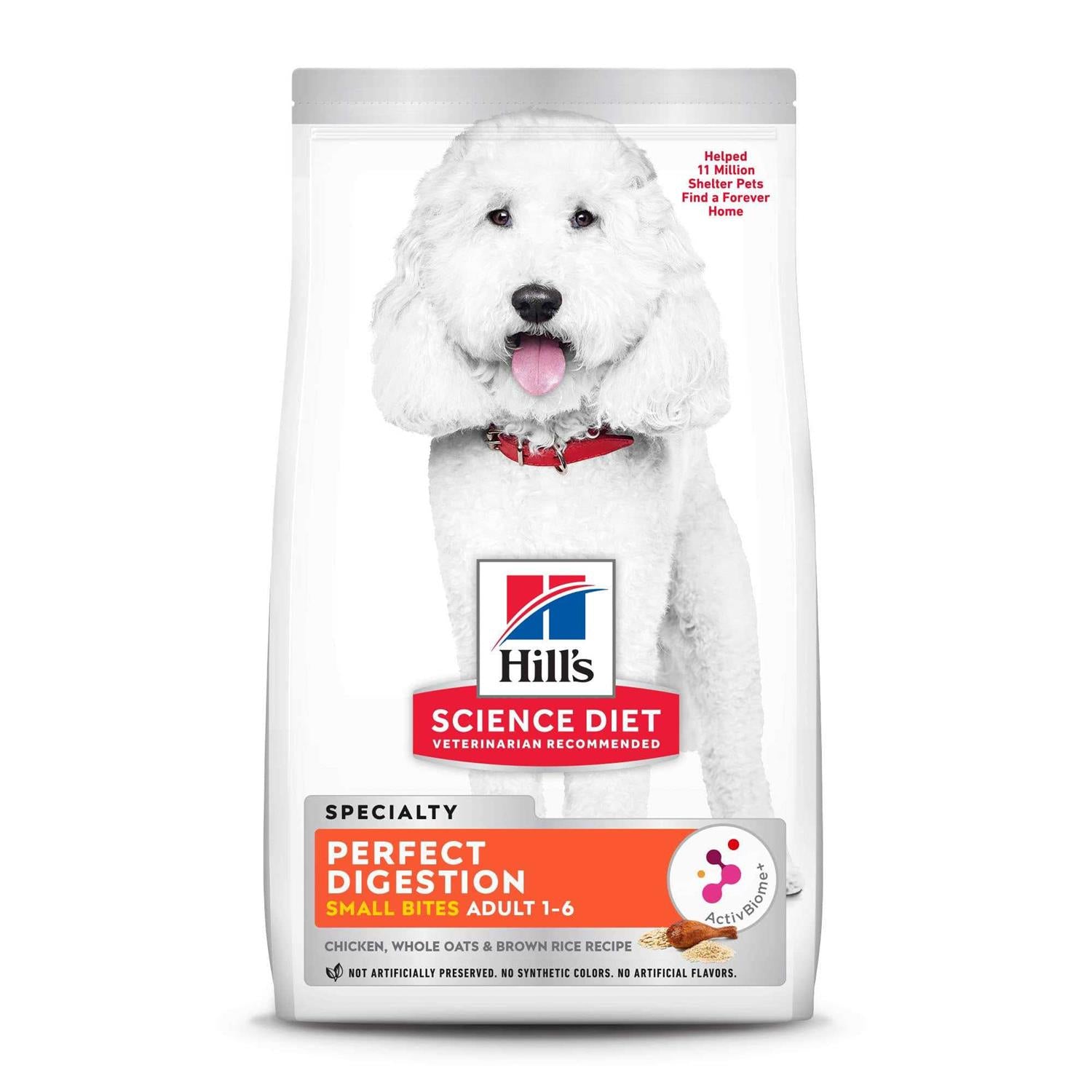 Adult Small Bites Chicken Dry Dog Food D65415