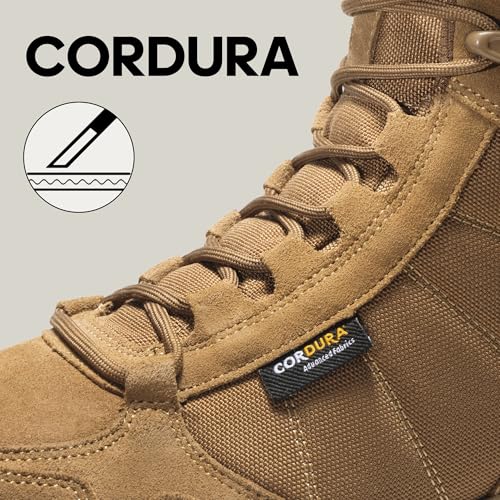 Men's Lightweight Tactical Work Boots for Hiking and Motorcycle S471808