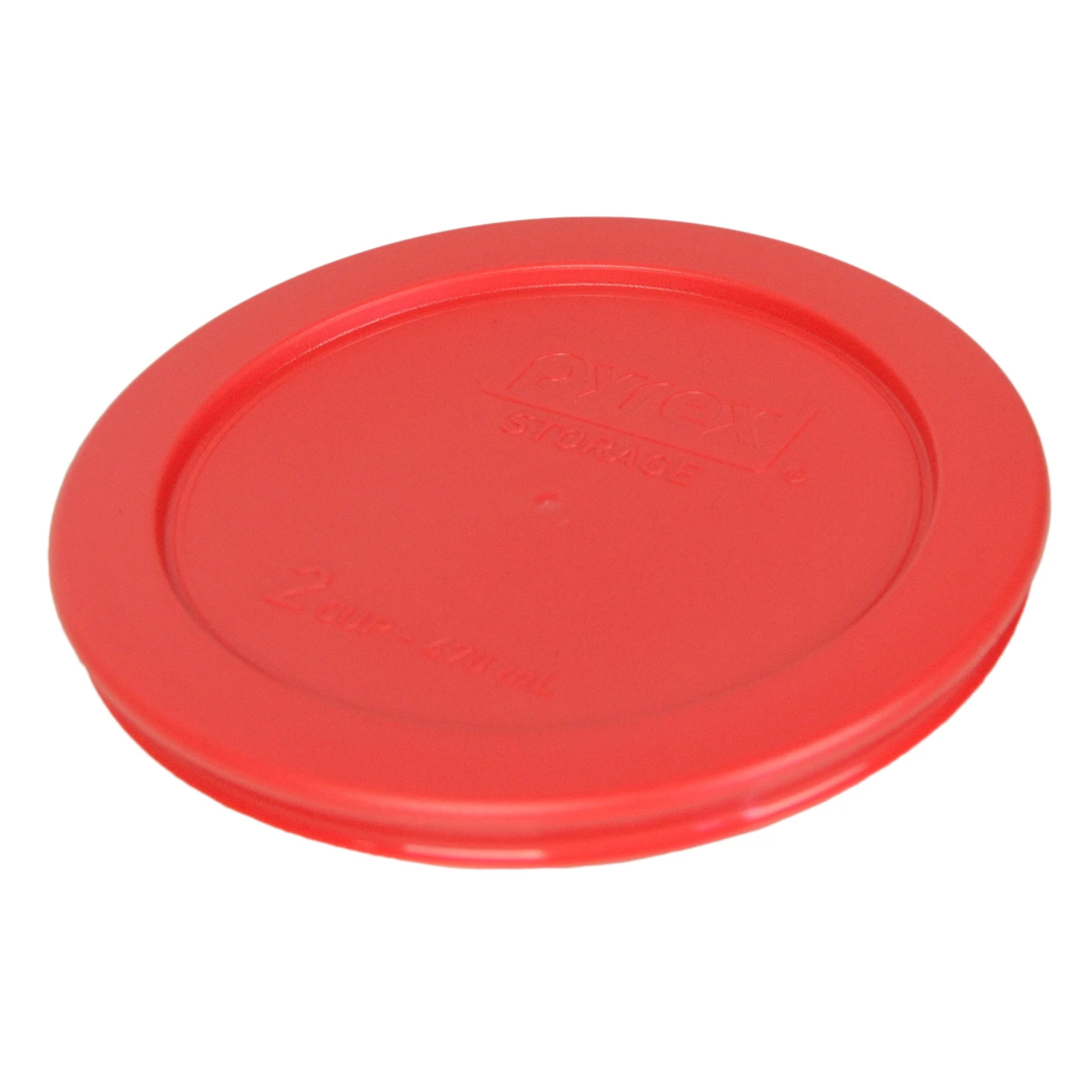 2-Cup Glass Storage Bowls with Red Lid Covers (6-Pack) N488
