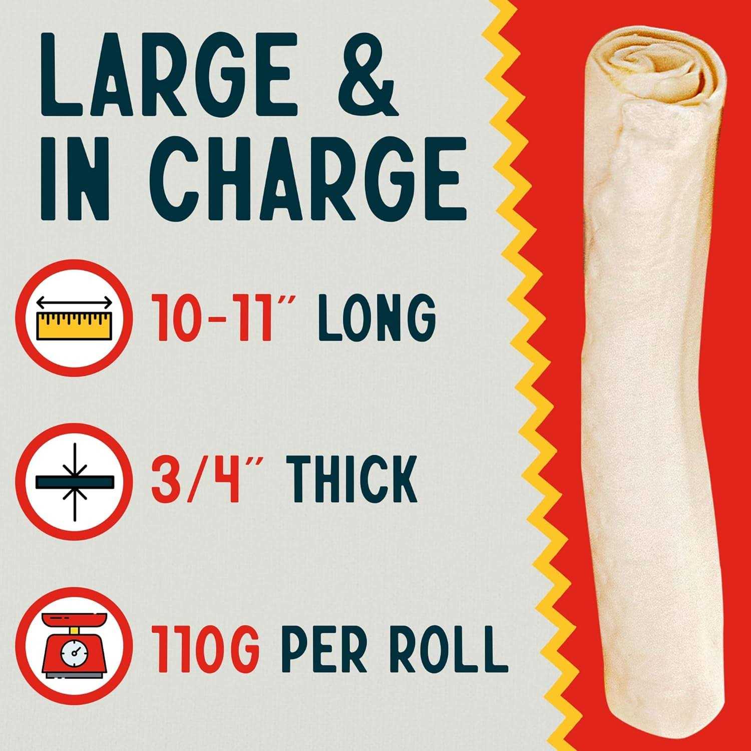 Rawhide Retriever Rolls Dog Chews I879287
