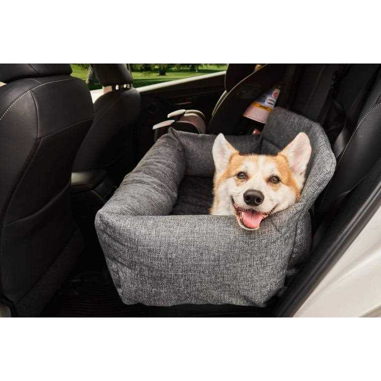 Memory Foam Dog Car Bed Gray Seat S7894