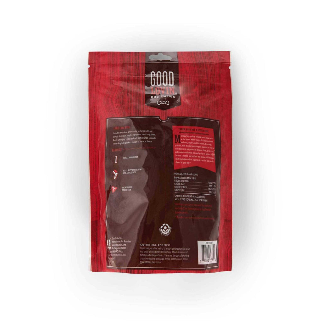 Lamb Lung Bites Dog Chews V279