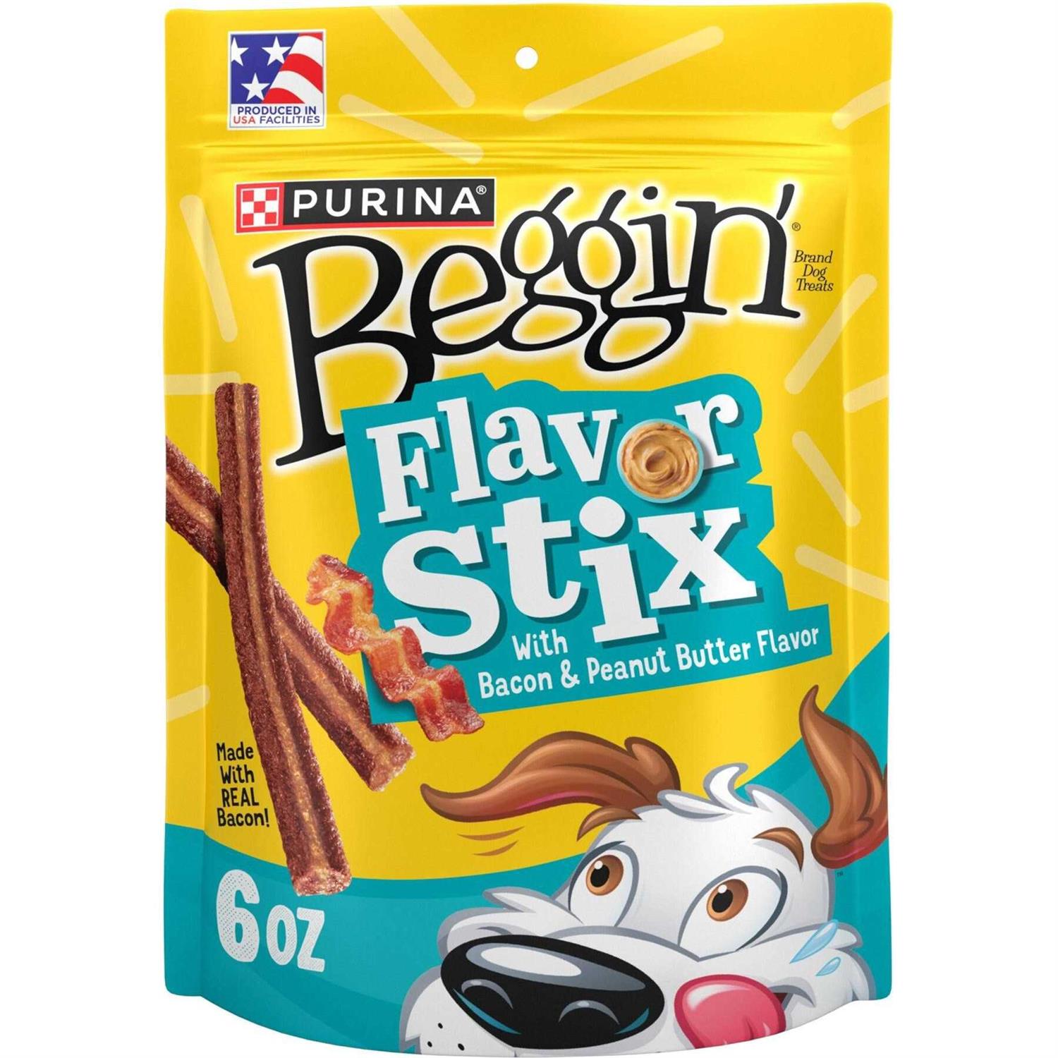 Beggin' Dog Treat Flavor Stix with Bacon &amp; Peanut Butter Flavor - Pet Supplies online store
