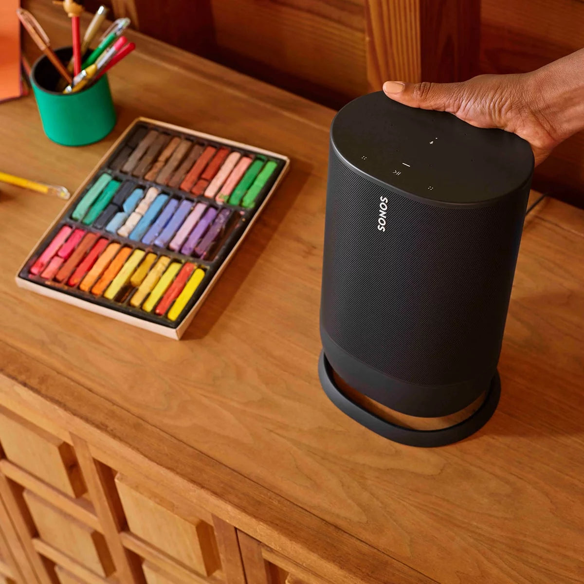 Portable Smart Speaker with Bluetooth and Wi-Fi R93289