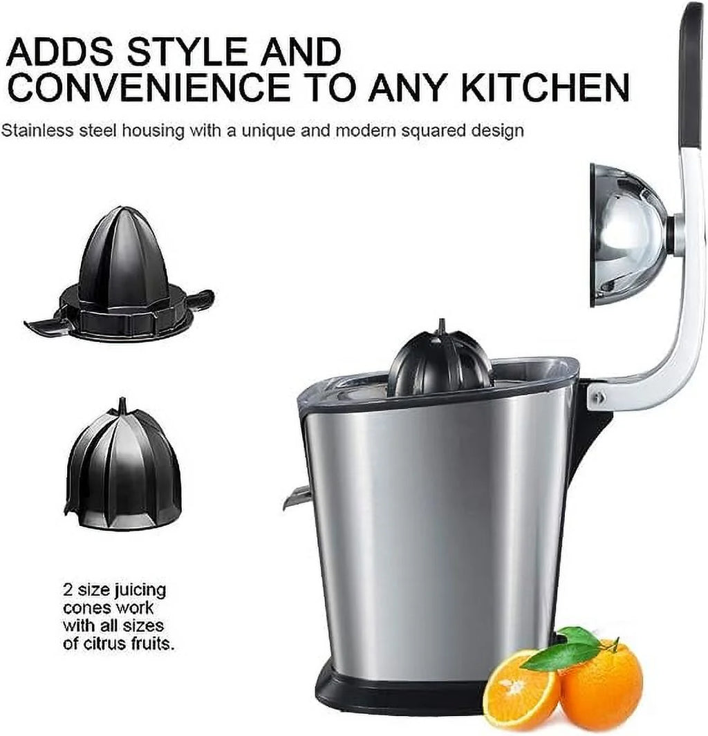 Electric Citrus Juicer Press 160-Watt Stainless Steel J736278