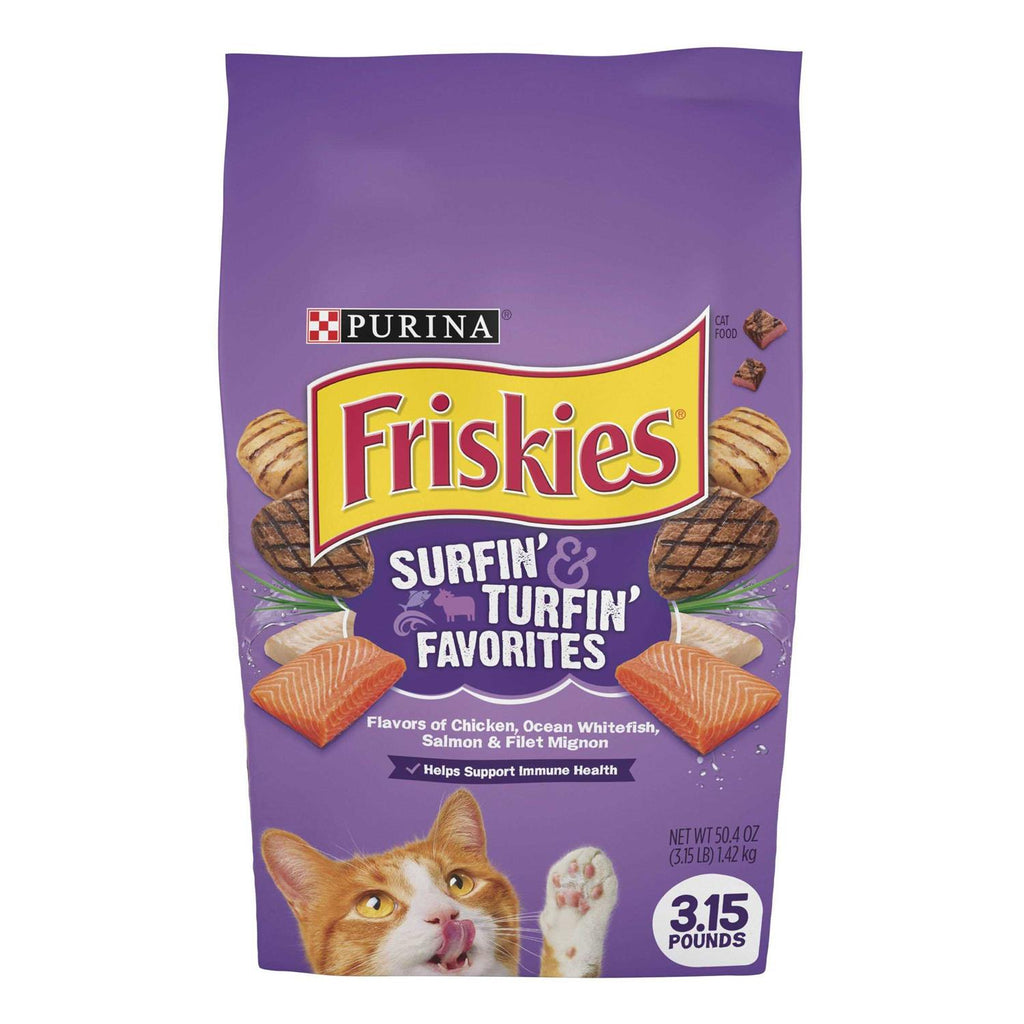 Friskies Surfin' &amp; Turfin' Favorites Dry Cat Food - Pet Supplies online store