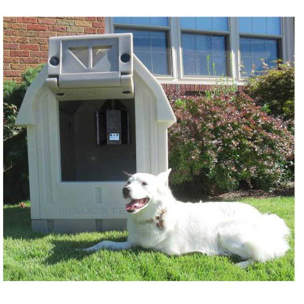 Insulated Dog House with Central Heater E554