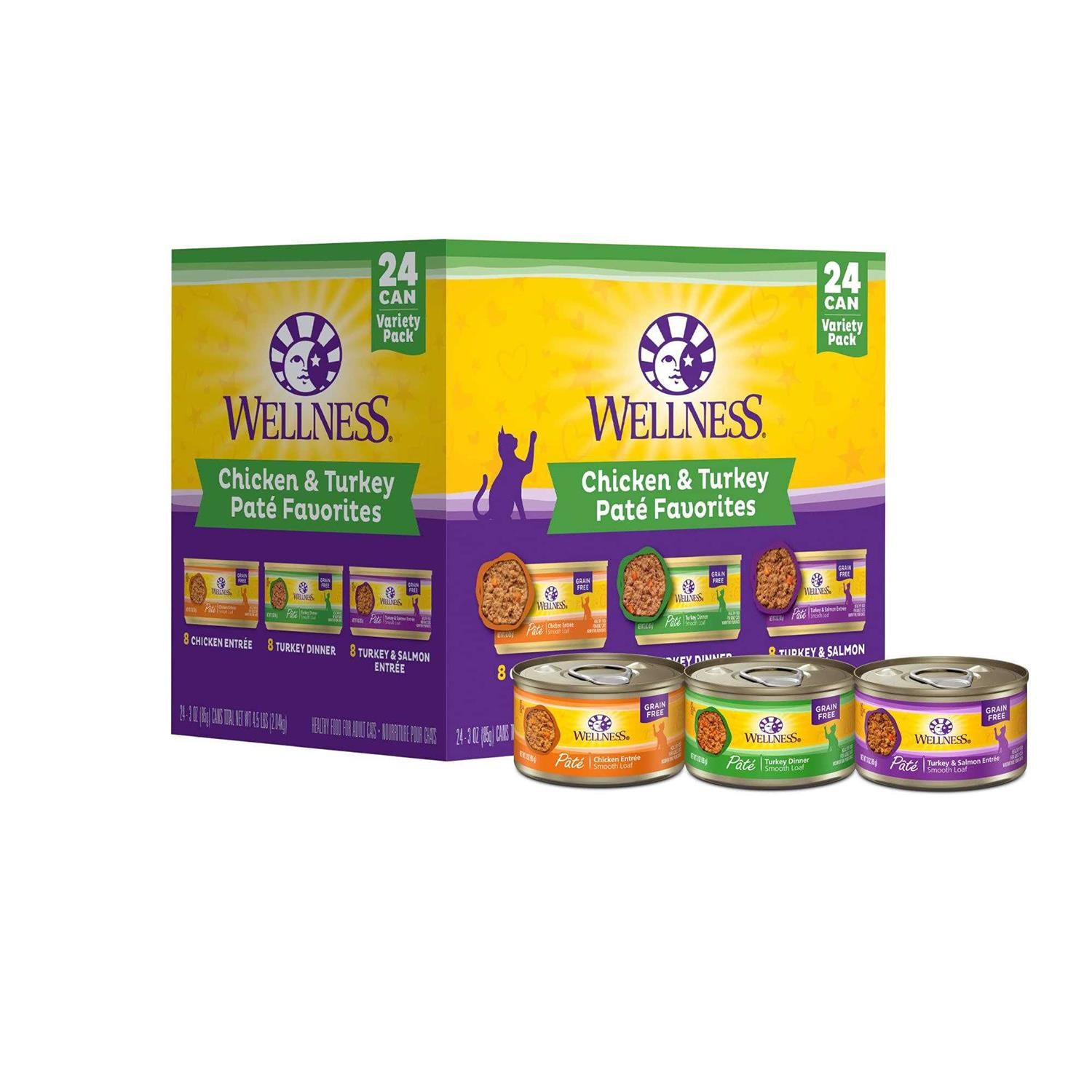 Wellness Chicken &amp; Turkey Pate Complete Health Favorites Variety Pack - Pet Supplies online store