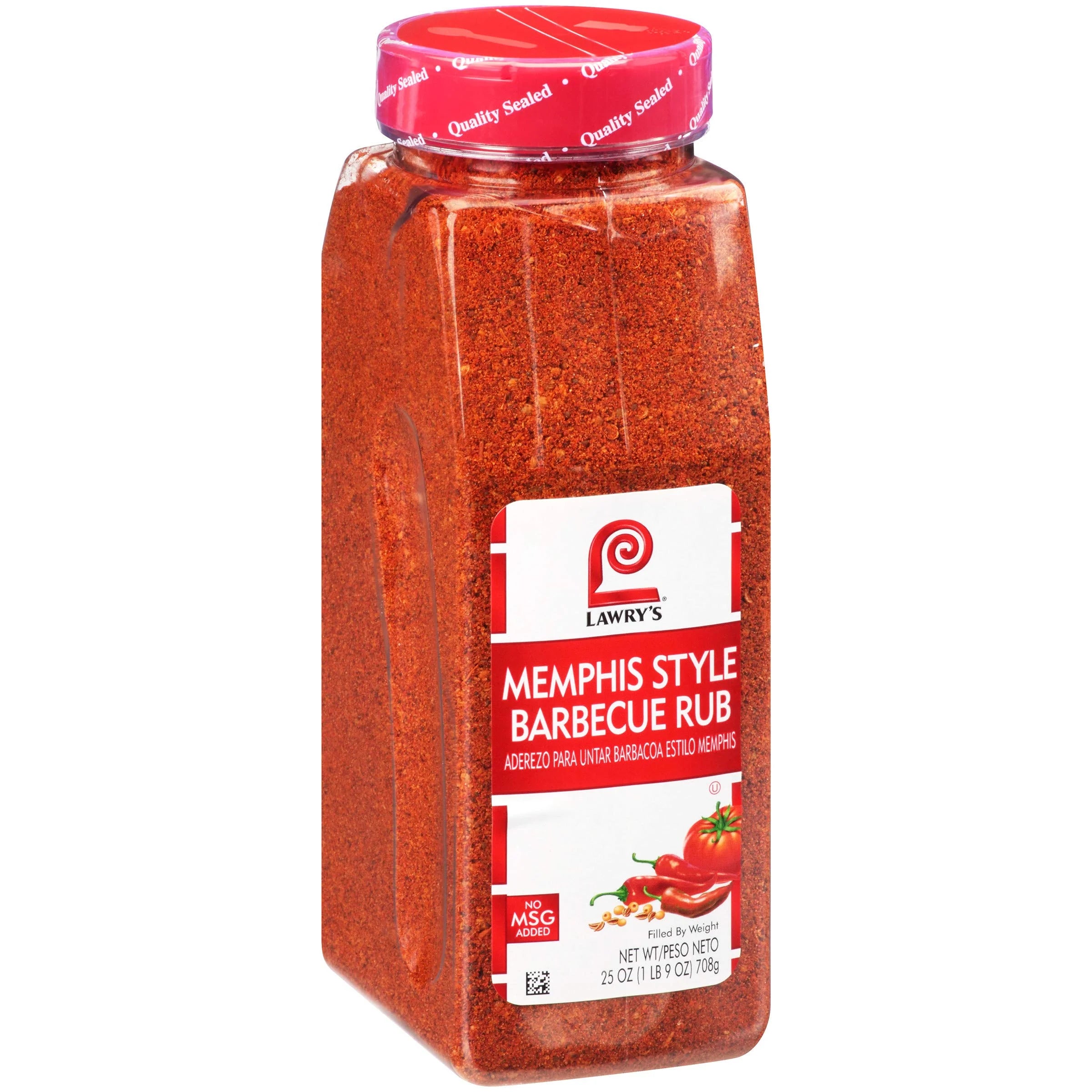 Lawry,S Memphis Style Barbecue Rub, 25 Oz - One 25 Ounce Container Of Memphis Dry Rub, Perfect For Bbq Rub Wings, Ribs, Brisket And More