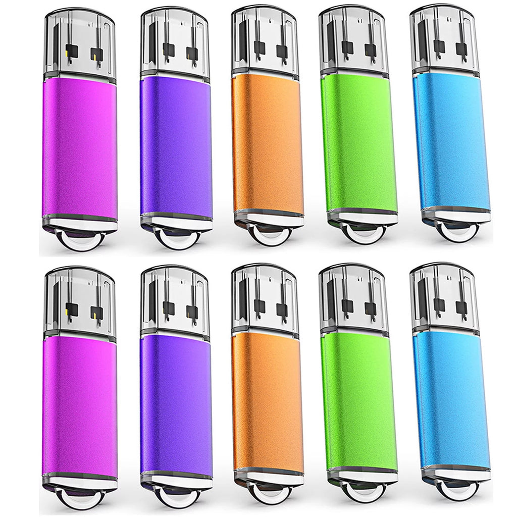KOOTION 32GB USB Flash Drive 10 Pack Thumb Drives Bulk Memory Stick for Backup Data Storage Laptop PC