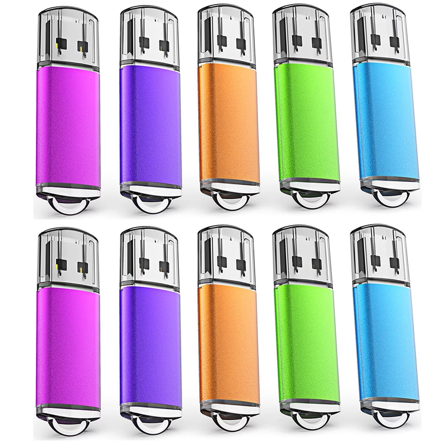 KOOTION 32GB USB Flash Drive 10 Pack Thumb Drives Bulk Memory Stick for Backup Data Storage Laptop PC