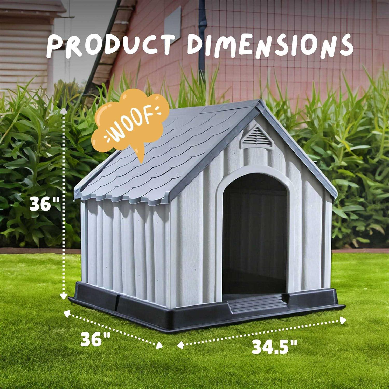 Outdoor Pet House Large Waterproof Dog Kennel Shelter B205