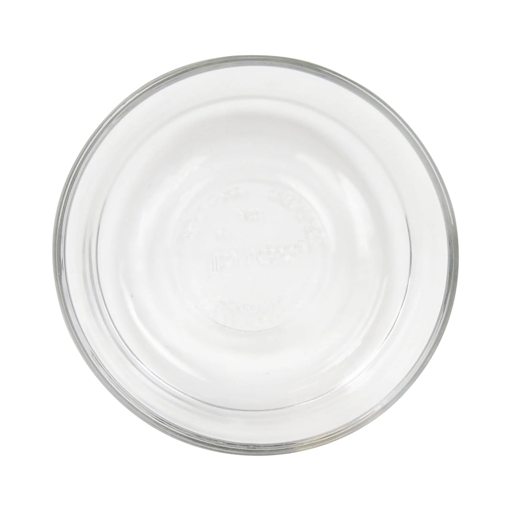 2-Cup Glass Storage Bowls with Red Lid Covers (6-Pack) N488