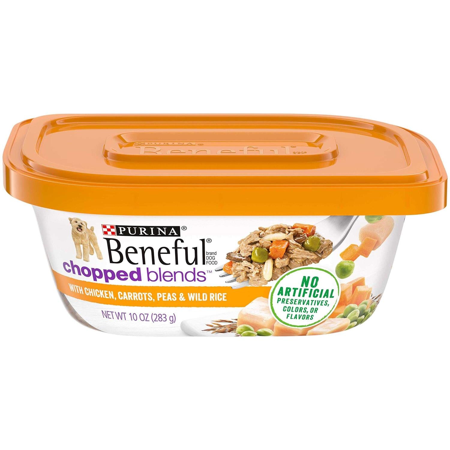 Purina Beneful Chopped Blends With Chicken Carrots Peas &amp; Wild Rice Wet Dog Food - Pet Supplies online store