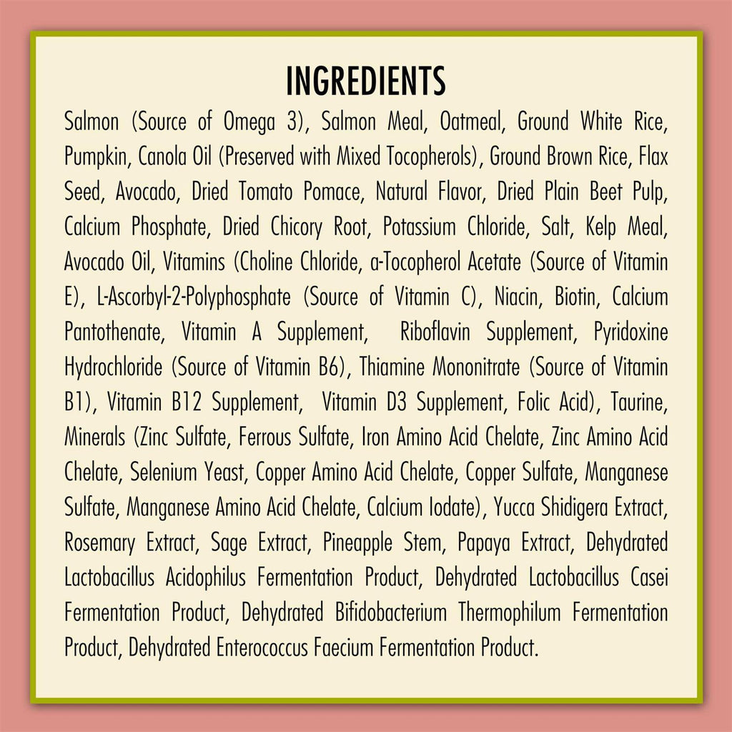 Salmon & Oatmeal Formula Dry Dog Food F475