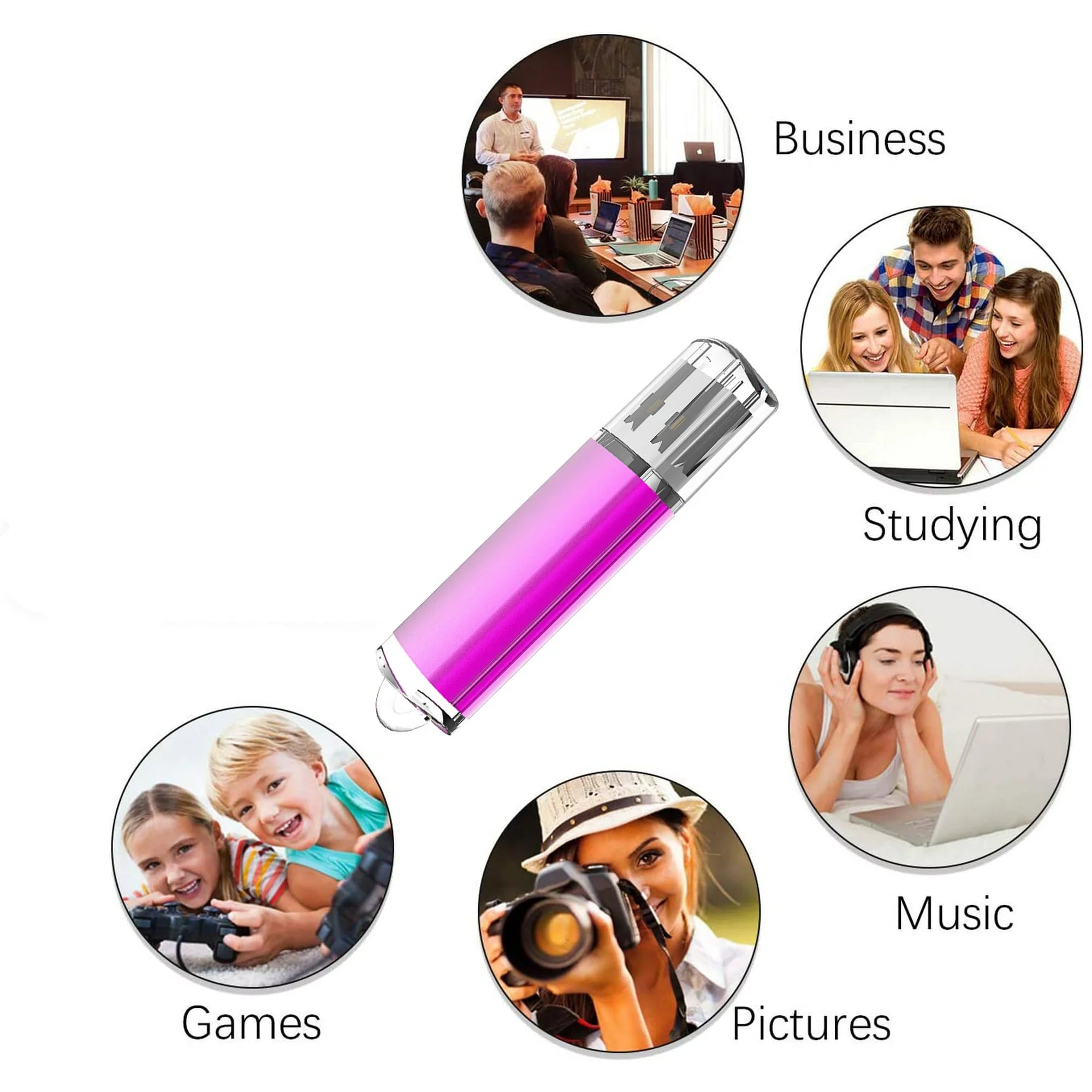 32GB USB Flash Drive 10 Pack for Data Storage C6079