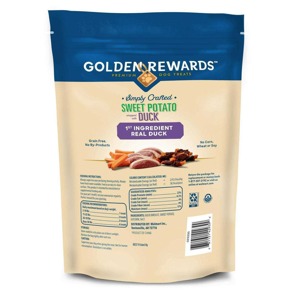 Sweet Potato Wrapped with Duck Flavor Training Treats for Dogs Z125