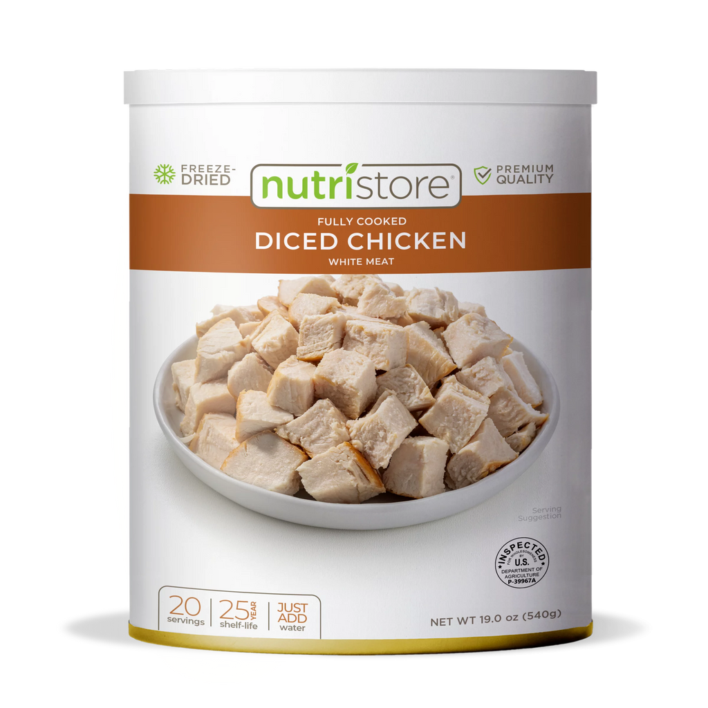 Nutristore Freeze-Dried Chicken Dices No. 10 Can