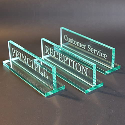 Acrylic Desk Name Plate, Personalized Round Top N83953