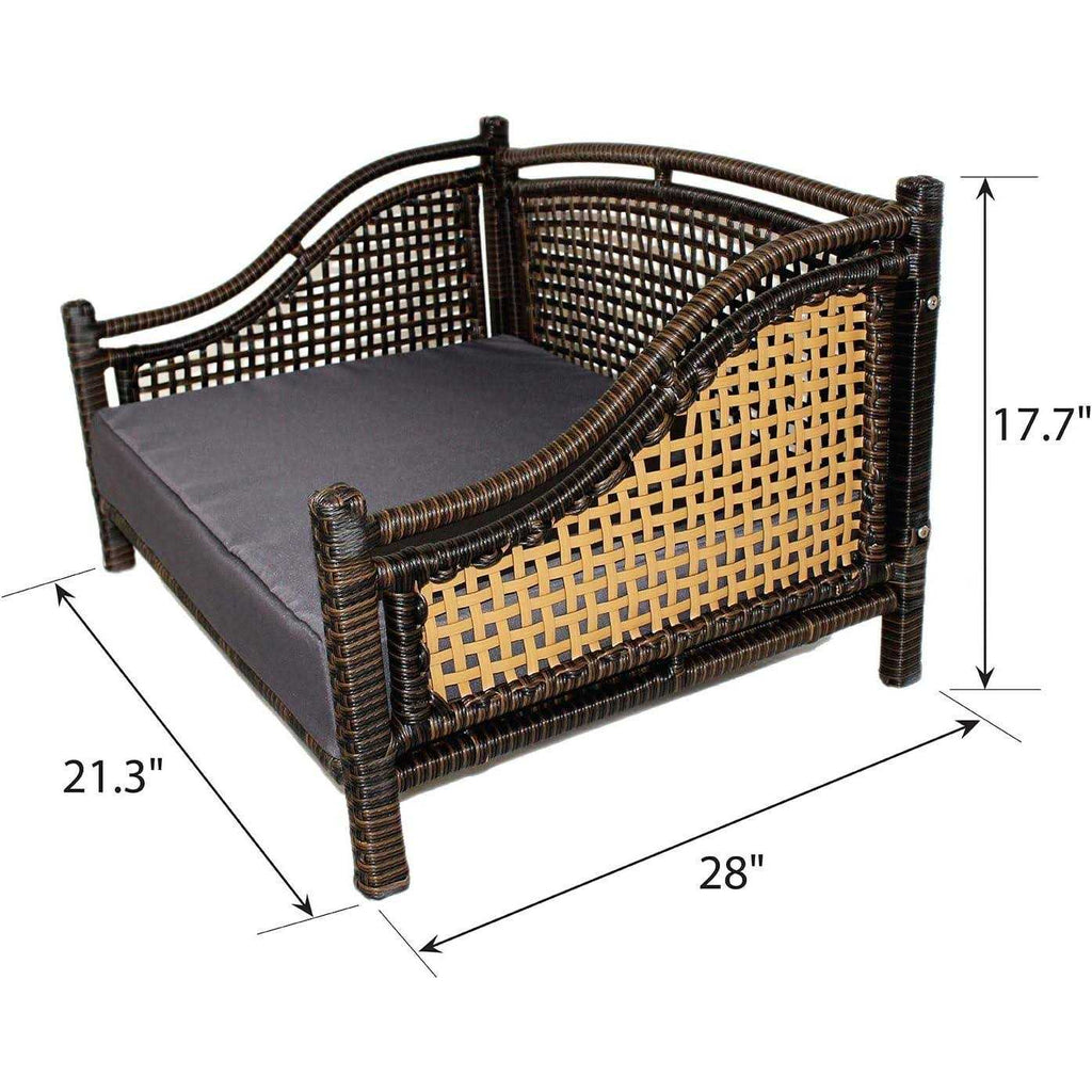 Rattan Indoor/Outdoor Pet Bed V7312