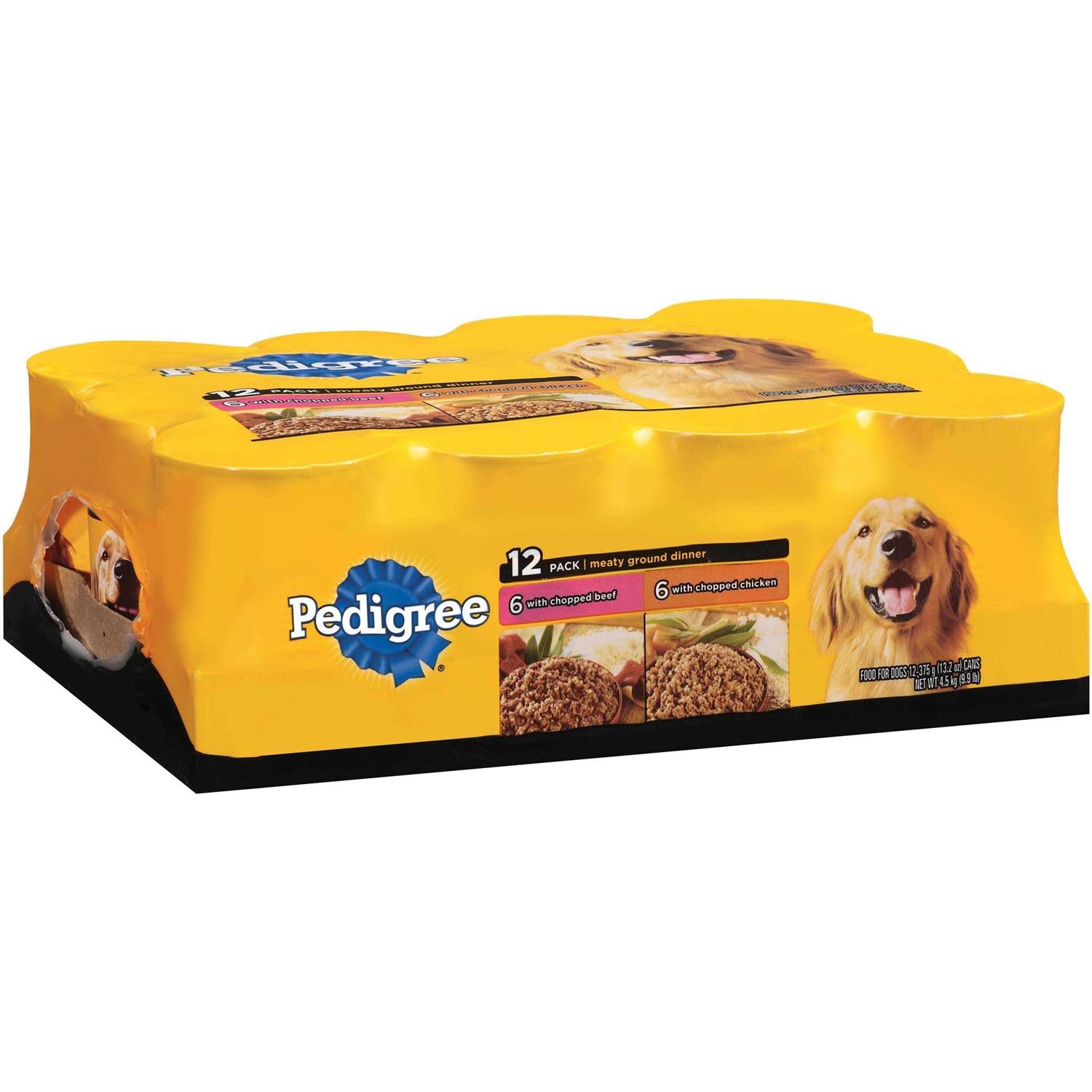 Pedigree Chopped Ground Dinner Variety Pack with Beef &amp; Chicken Wet Dog Food - Pet Supplies online store
