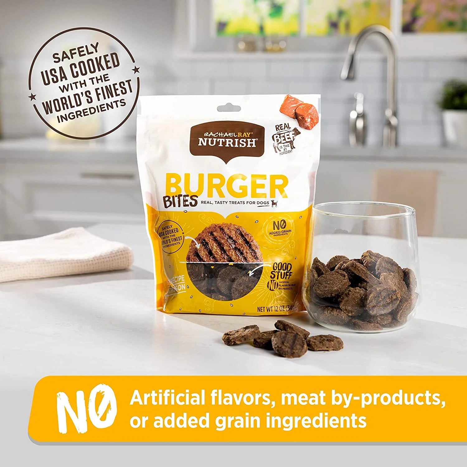 Beef Burger with Bison Dog Treats, Grain Free, 12 oz P6010