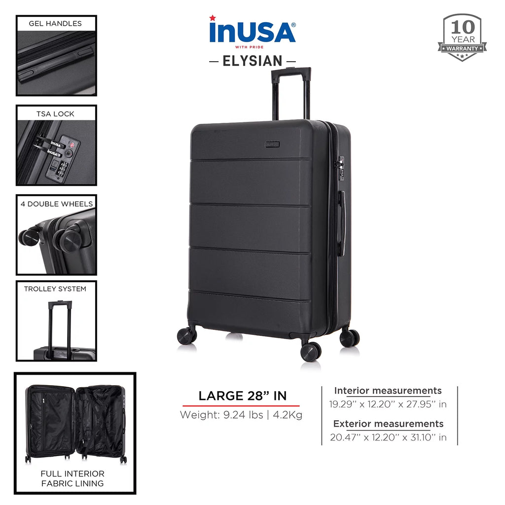 28" Hardside Lightweight Luggage with Spinner Wheels D84882