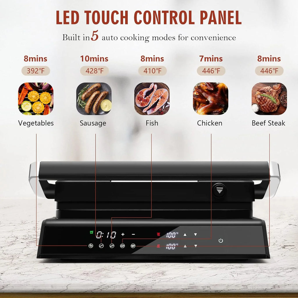 Panini Press Grill with Non-Stick Plates G4540