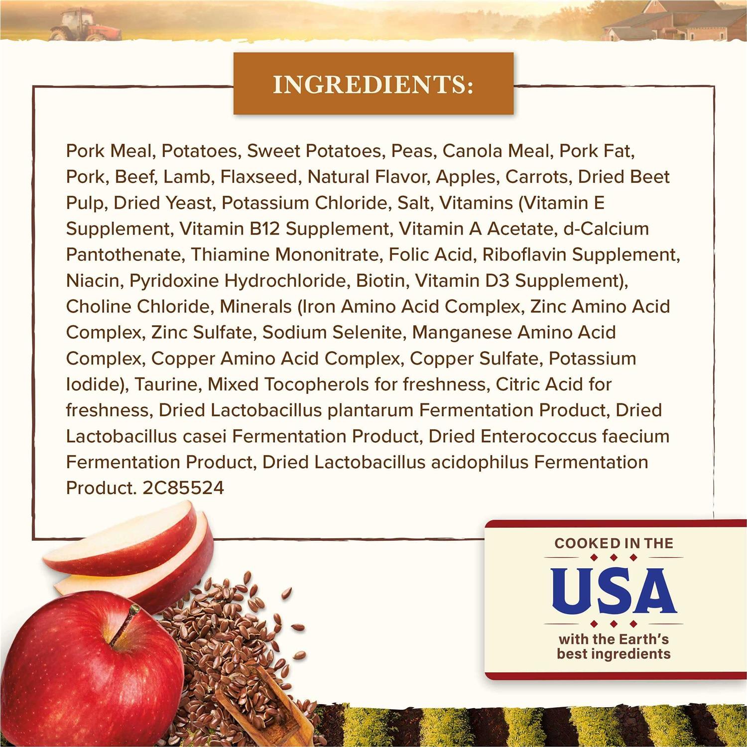 Grain Free Pork Beef & Lamb Recipe Dry Dog Food L963