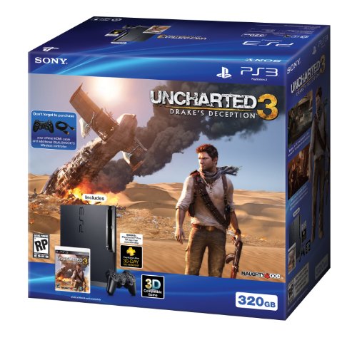 PS3 320GB Console with Uncharted 3 Game F94507