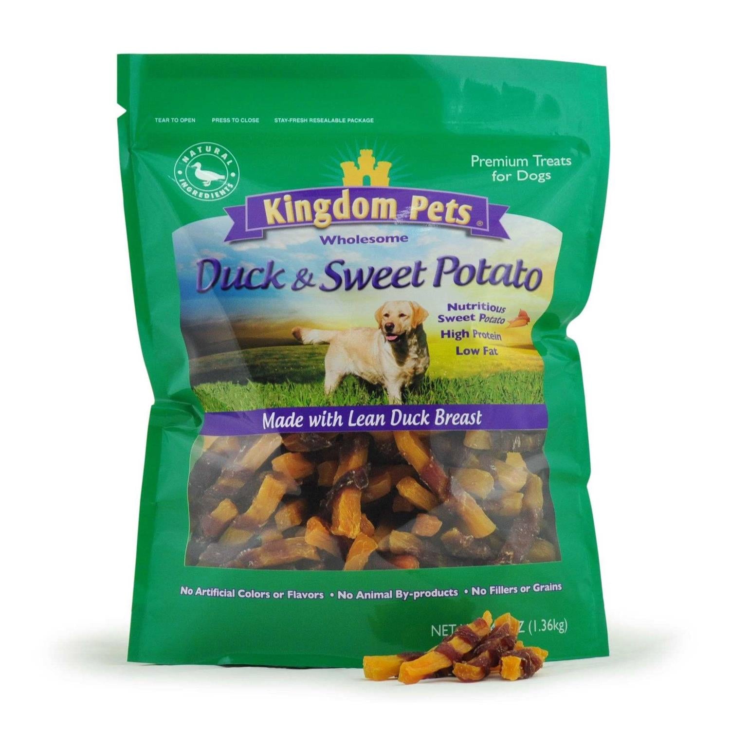 Kingdom Pets Duck &amp; Sweet Potato Jerky Twists - Pet Supplies online store