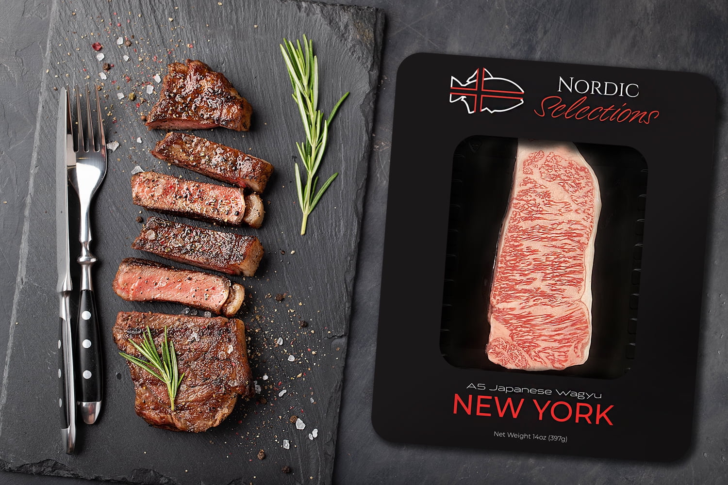 A5 Japanese Wagyu New York Strip Steak (14oz) G14582