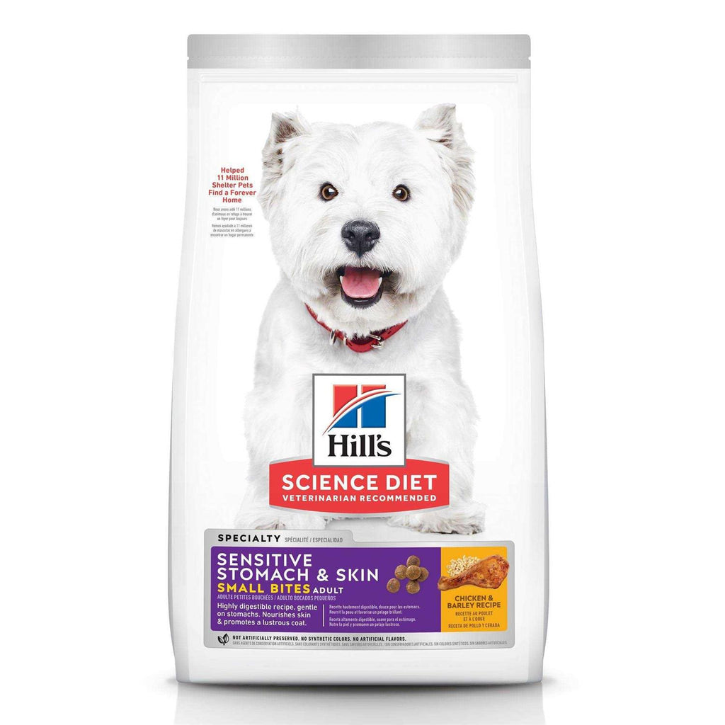 Hill's Science Diet Adult Sensitive Stomach &amp; Skin Small Bites Dry Dog Food - Pet Supplies online store