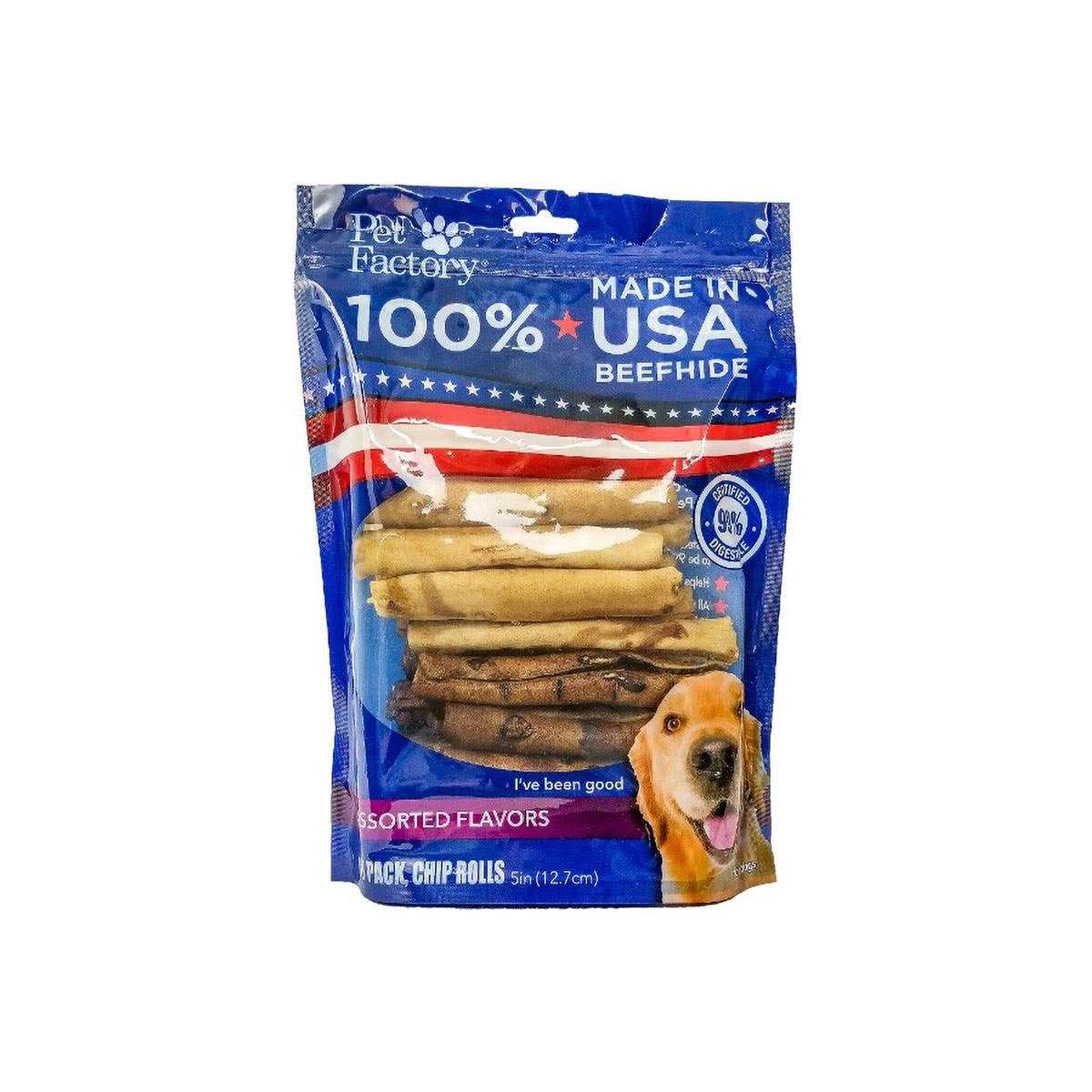 Beefhide Chip Rolls Natural Flavor for Pets T73904