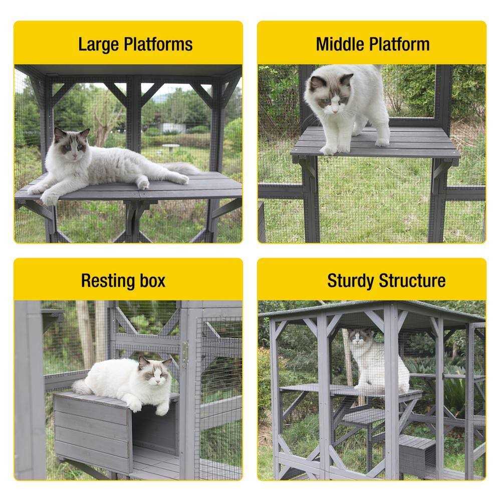 Walk-in Extra Large Outdoor Cat Enclosure G18747