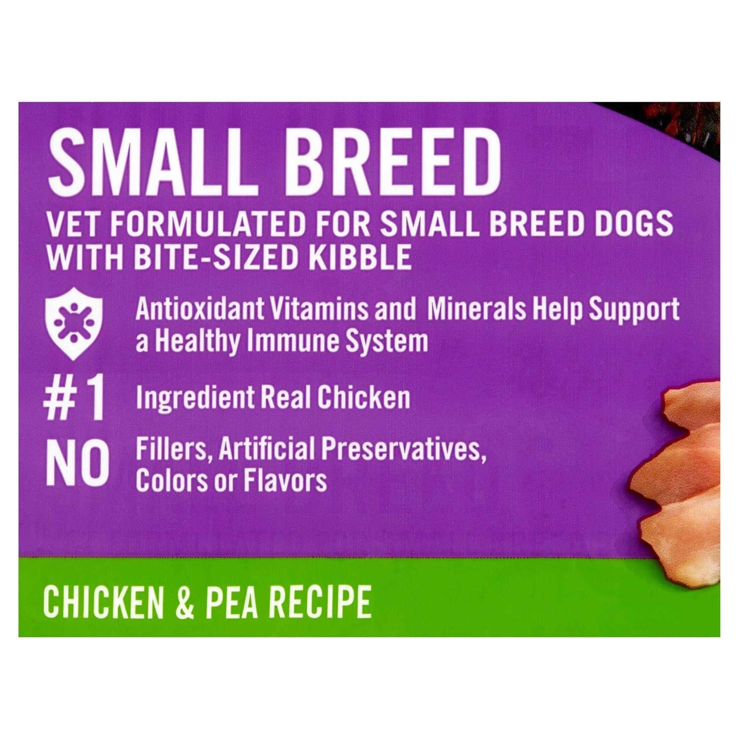 Small Breed Chicken & Pea Recipe Dry Dog Food P118