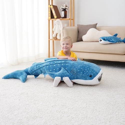 Giant Plush Whale Shark Stuffed Animal Pillow Toy V834