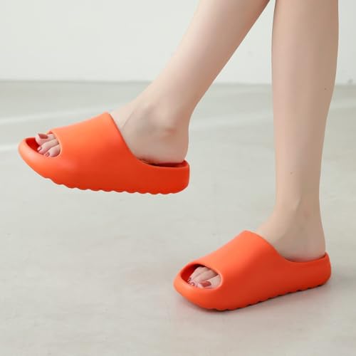 Platform Slides Slippers, Non-Slip Quick Drying Lightweight Shower Shoes W7265