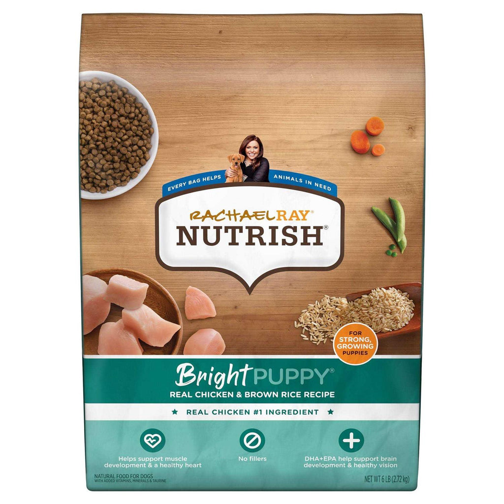 Rachael Ray Nutrish Bright Puppy Dry Dog Food Real Chicken &amp; Brown Rice Recipe - Pet Supplies online store