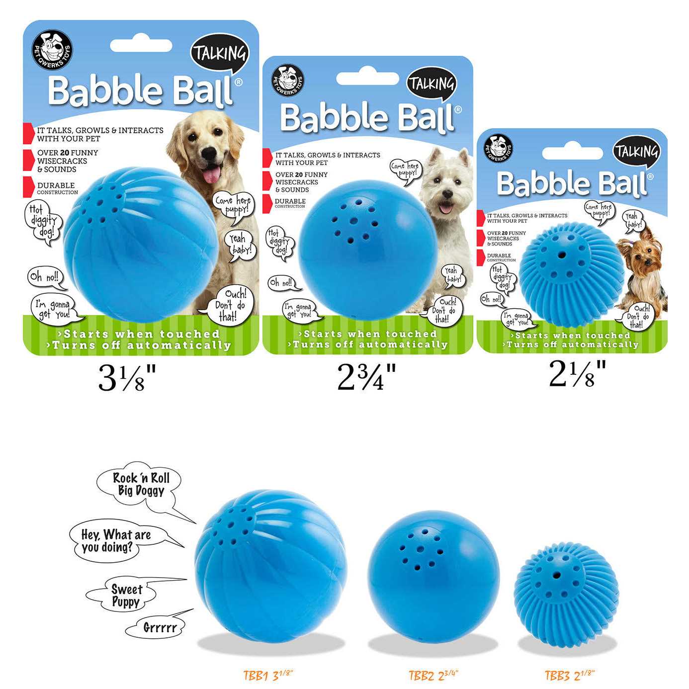 Talking Babble Ball for Pets X88283