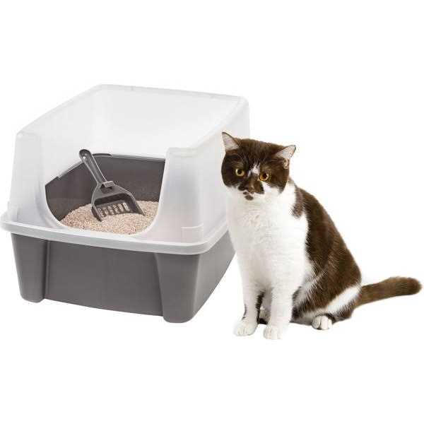 Cat Litter Box with Shield and Scoop L320