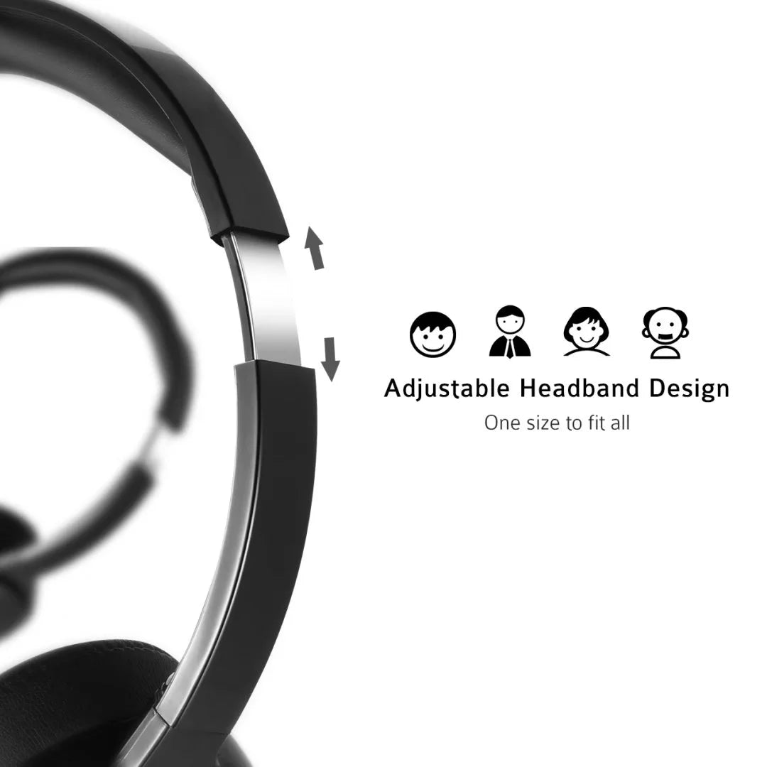 USB Headset with Noise Cancelling Microphone for PC, Laptop, Call Center D135787
