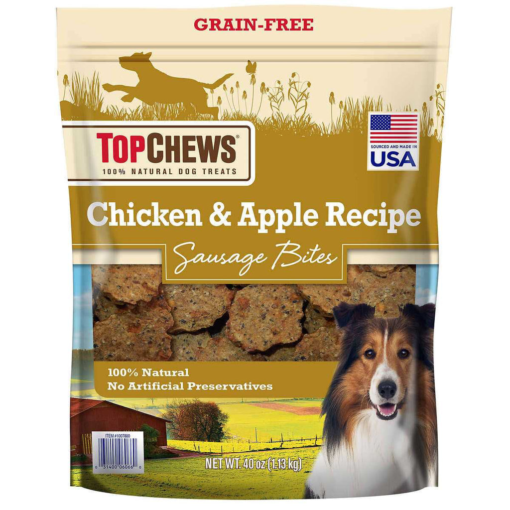 Top Chews Chicken &amp; Apple Recipe 100% Natural Dog Treats - Pet Supplies online store