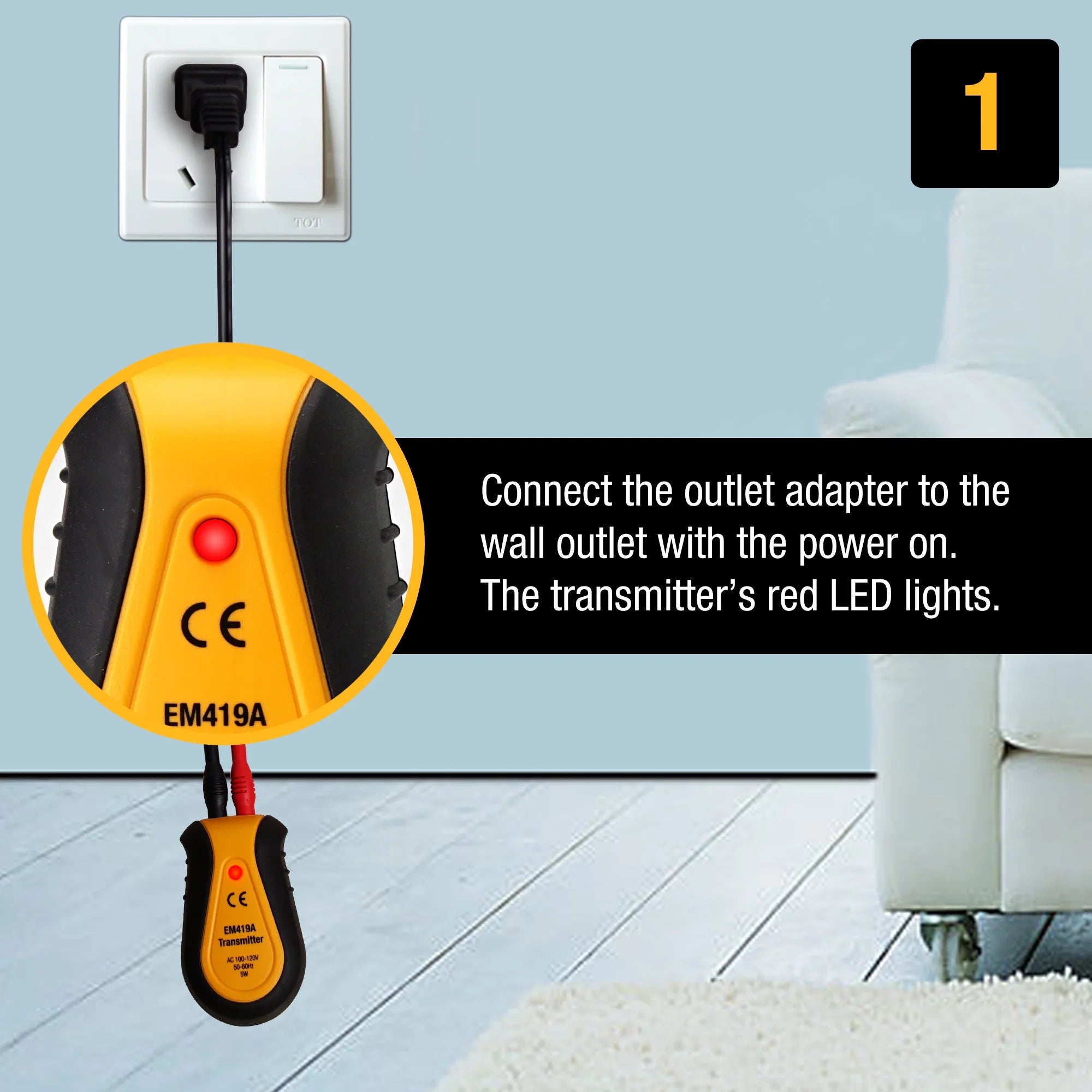 Circuit Breaker Finder, Non Contact Voltage Tester 120V Q6445