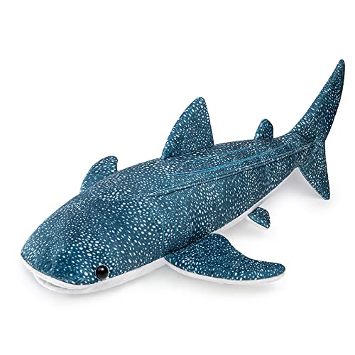 Great Whale Shark Plush - Lifelike 20.5" Blue Texture Whale Shark Stuffed Animal Toys, Soft Ocean Sharks Plush Toy Gift Collection for Kids