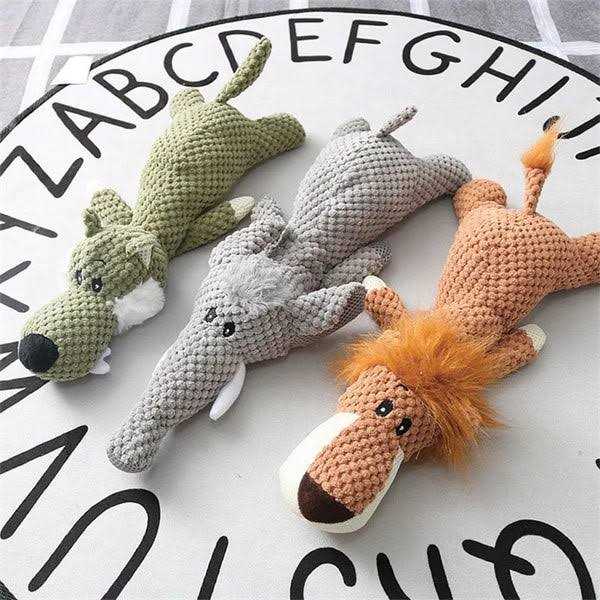Indestructible Dog Squeaky Plush Toy for Heavy Chewers J374500