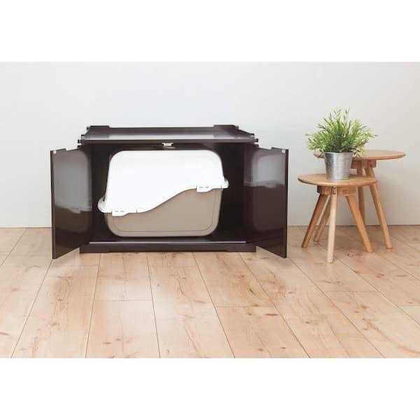 Wooden Pet House XL with Litter Box D529174