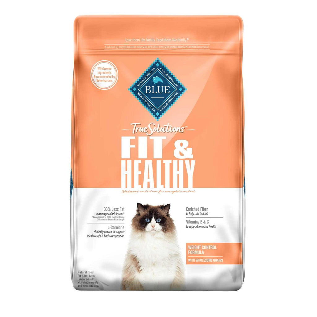 Blue Buffalo True Solutions Fit &amp; Healthy Weight Control Formula Adult Dry Cat Food - Pet Supplies online store