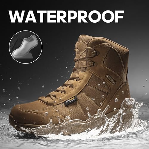 Men's Lightweight Tactical Work Boots for Hiking and Motorcycle S471808